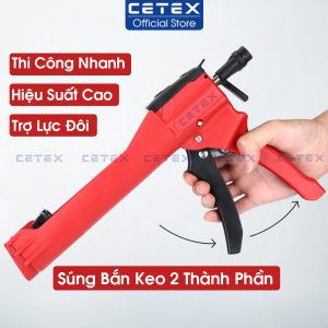 Súng bơm keo chít mạch, keo chà ron 2 thành phần
