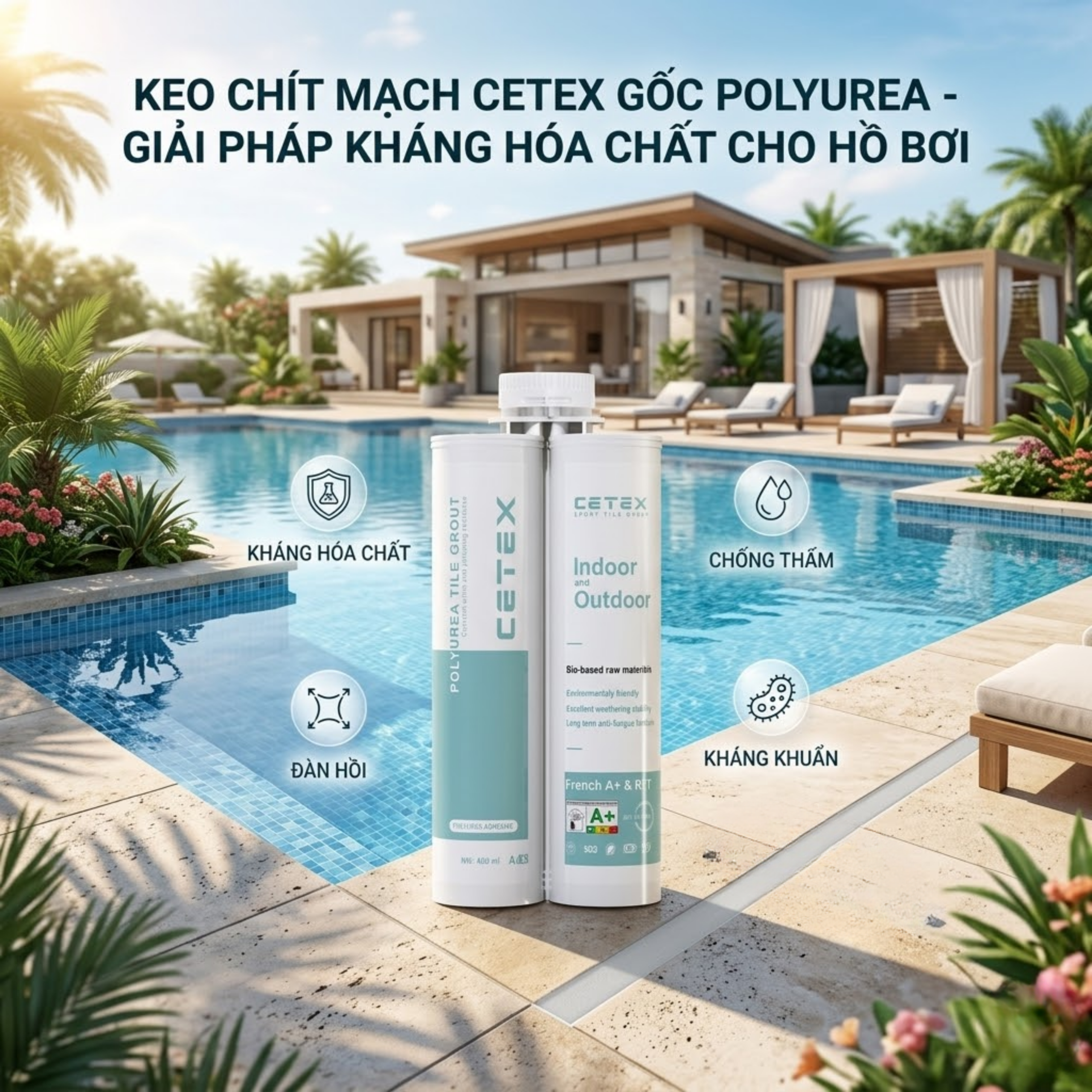 CETEX Polyurea cho khu vực trong nhà & ngoài trời