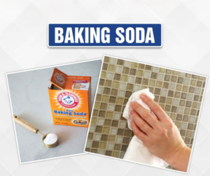 làm sạch ron bằng baking soda