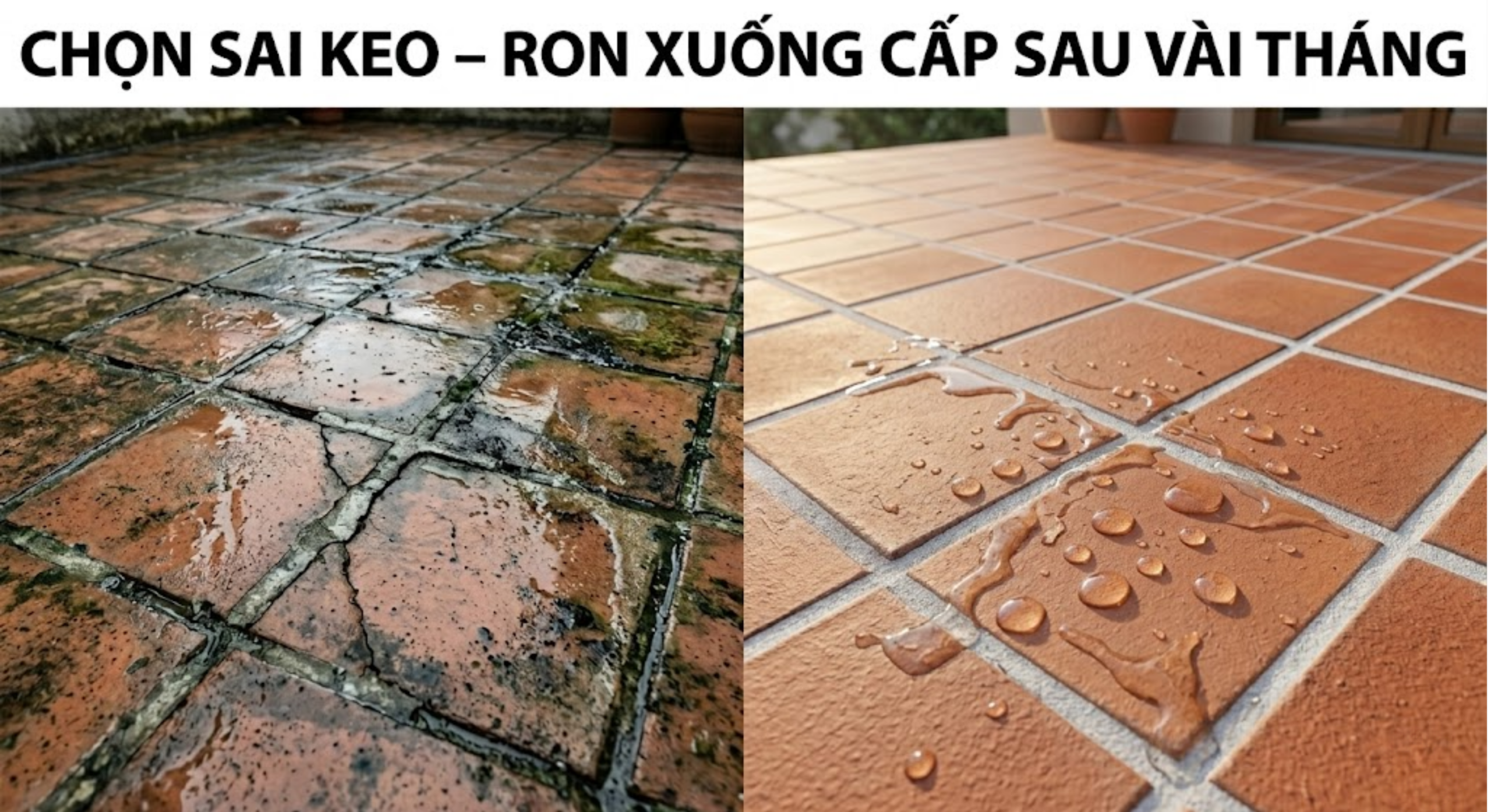 Tiêu chí chọn keo chít mạch ngoài trời