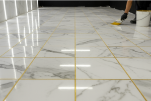 sàn gạch sử dụng keo chà ron chống thấm