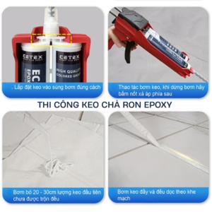Thi công chà ron keo epoxy