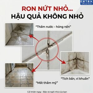 Ron gạch bị nứt