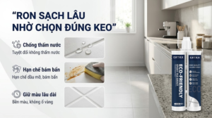 Keo chà ron Cetex khả năng chống thấm và chống bám bẩn