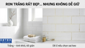 Gạch trắng ron rắng