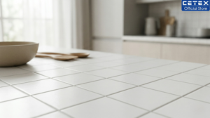 gạch trắng dùng ron gạch màu gì