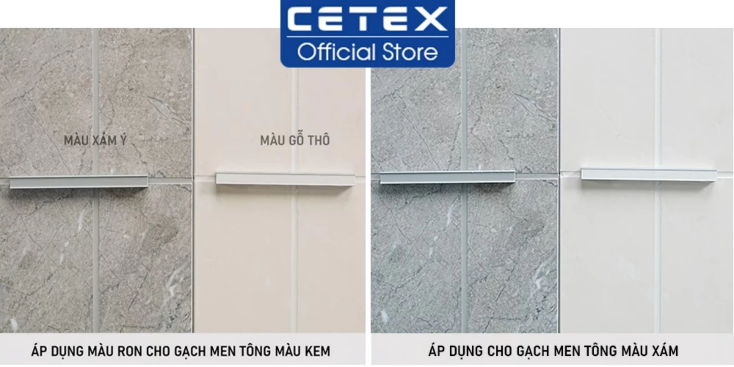 Cách phối màu ron và gạch