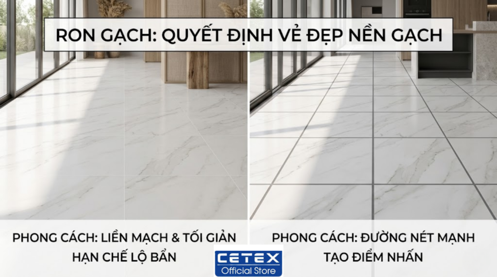 Cách Chọn Màu Ron Phù Hợp Với Từng Loại Gạch