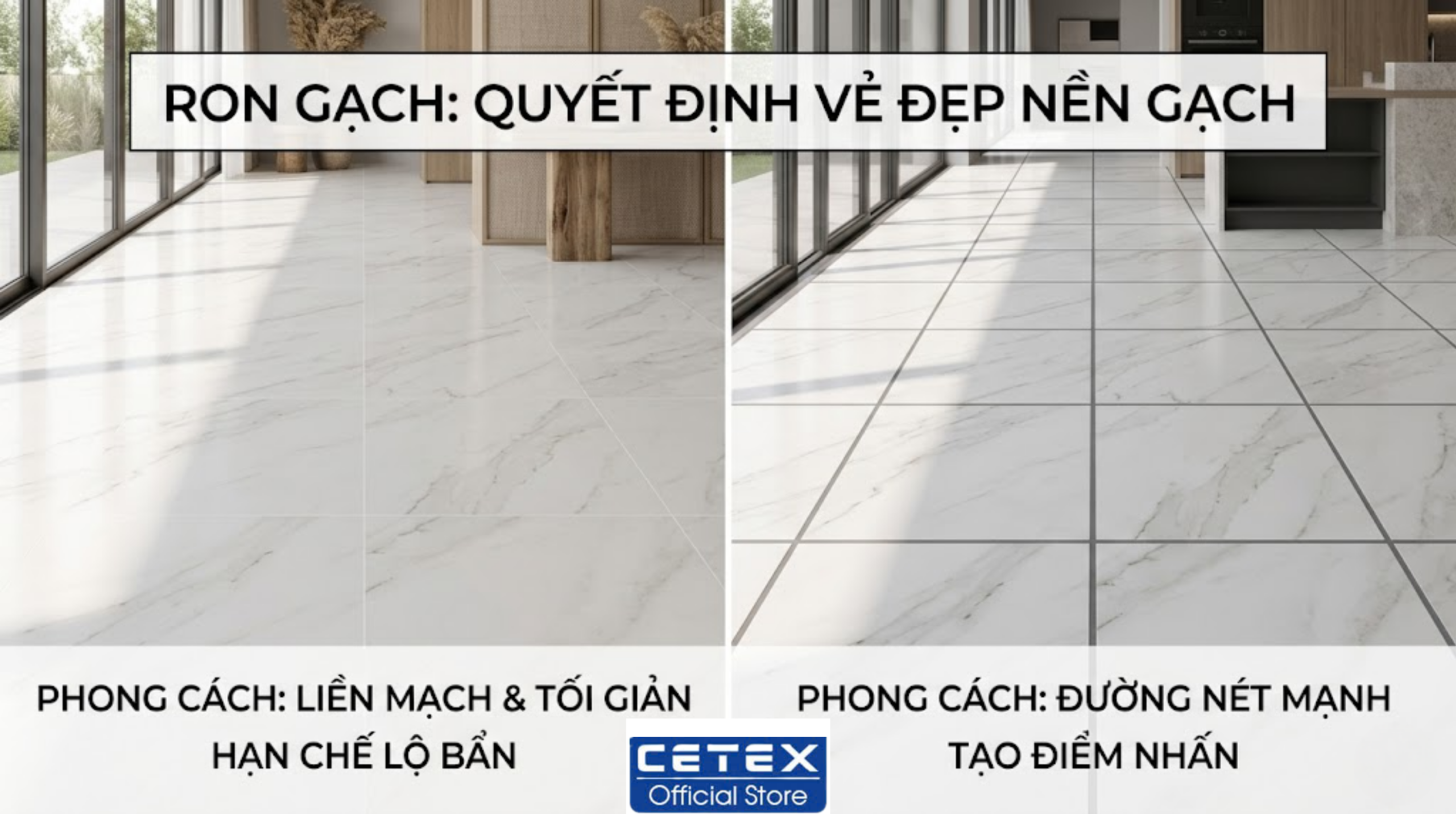 Cách Chọn Màu Ron Phù Hợp Với Từng Loại Gạch